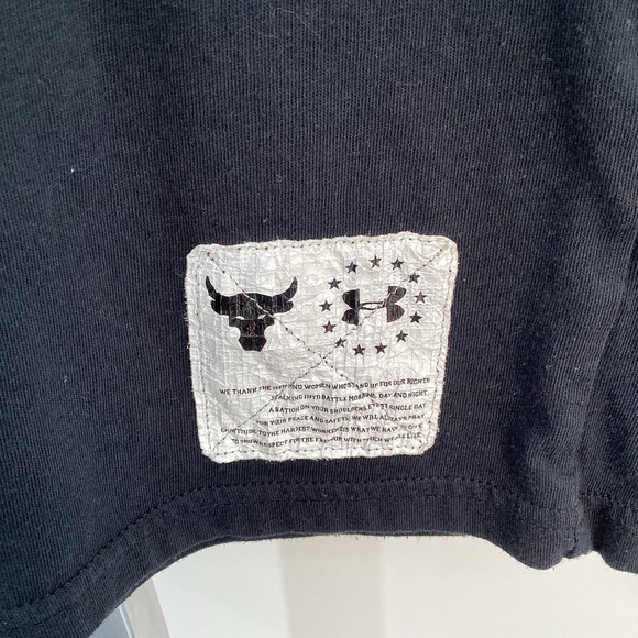 Boys Under Armour Project Rock USA Long Sleeved Performance Camo Logo Tee Medium - Picture 4 of 7